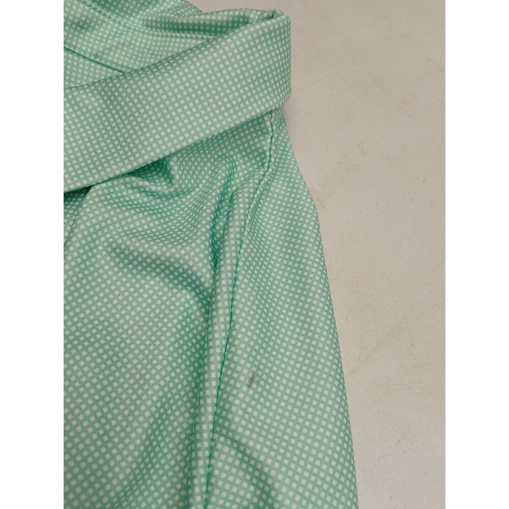 Ben Hogan Performance Polo Shirt Green Men's XL Golf Casual Plaid Athletic wear - Picture 7 of 10